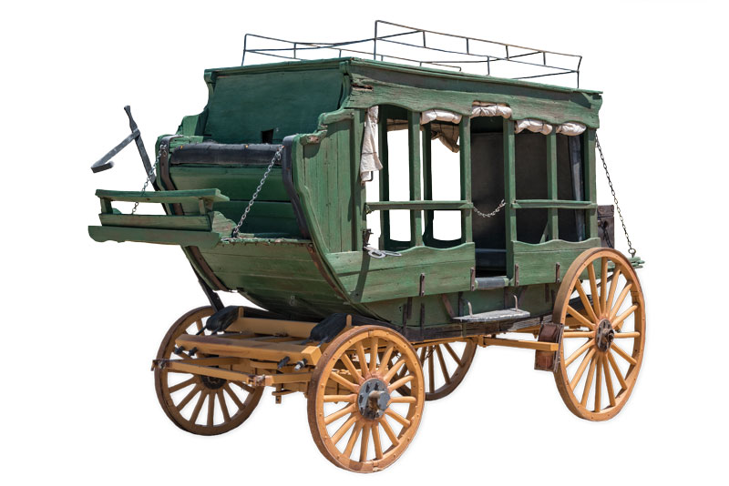 an old style stage coach