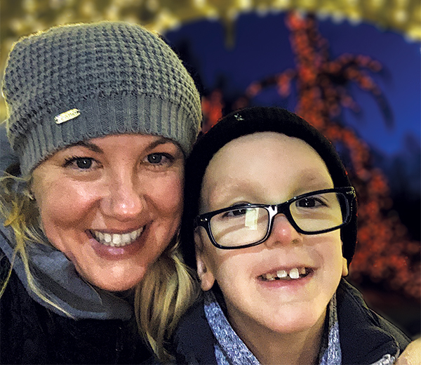 Alumna Stephanie Feher Krol ’01 and her son Max