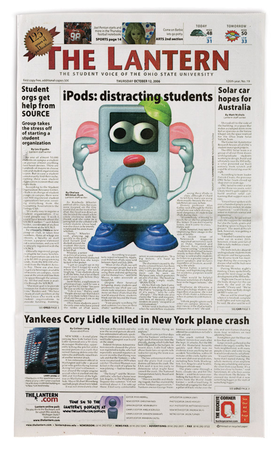 October 12, 2006 Lantern front cover