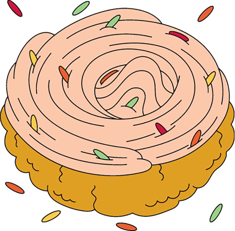 An illustration of a cookie