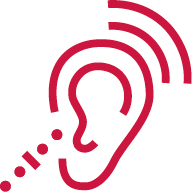 An icon of an ear