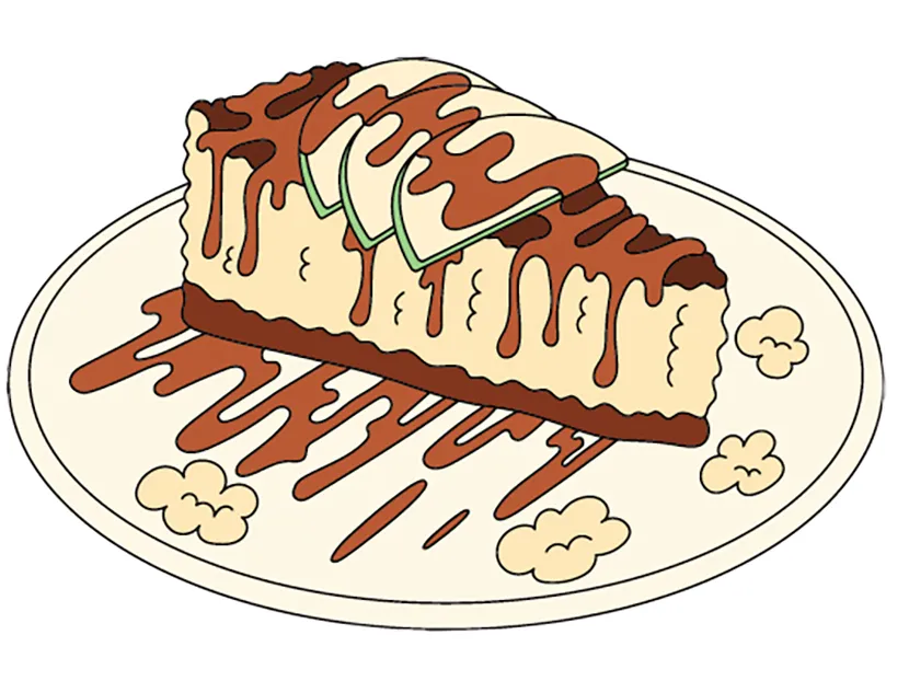An illustration of cheesecake